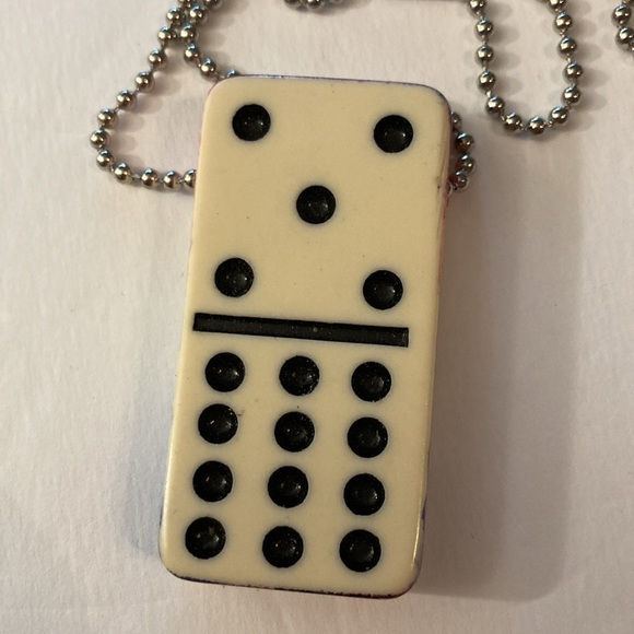 Handmade necklace domino NEW neglect not the gift that is in thee unique OOAK - Picture 6 of 11